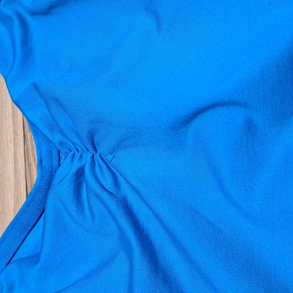 Motionwear Dance Leotard Turquoise Girls Sz LC (12-14) - Picture 2 of 3